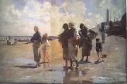 Henry Sargent The Oyster Gatherers of Cancale (mk18) oil painting